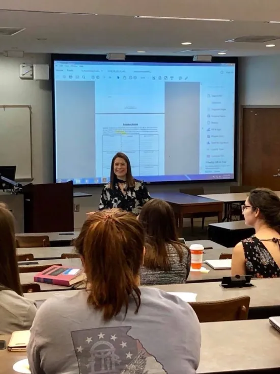 Natanya H. Brooks in classroom
