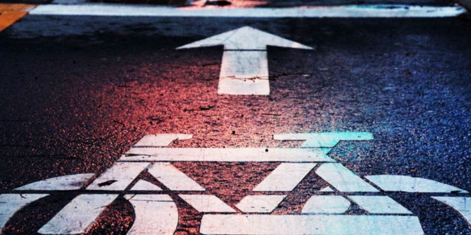 bicycle lane on the street