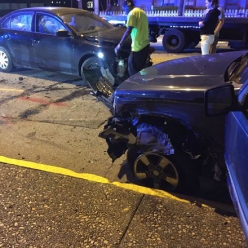 scene of car accident